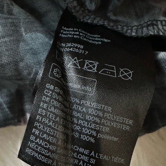 Anna Glover x H&M Peasant Blouse Oversized Flowy Floral Black Women’s Small - Picture 7 of 10